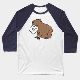 Are you Ok Capybara Wants to Know R U OK Baseball T-Shirt